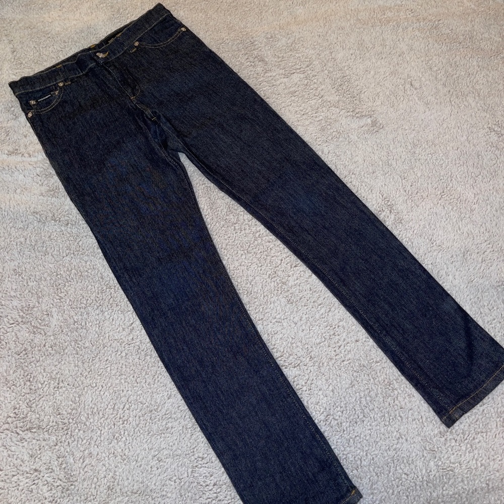 Boys jeans in dark blue, slim fit, worn once, 100% authentic.
